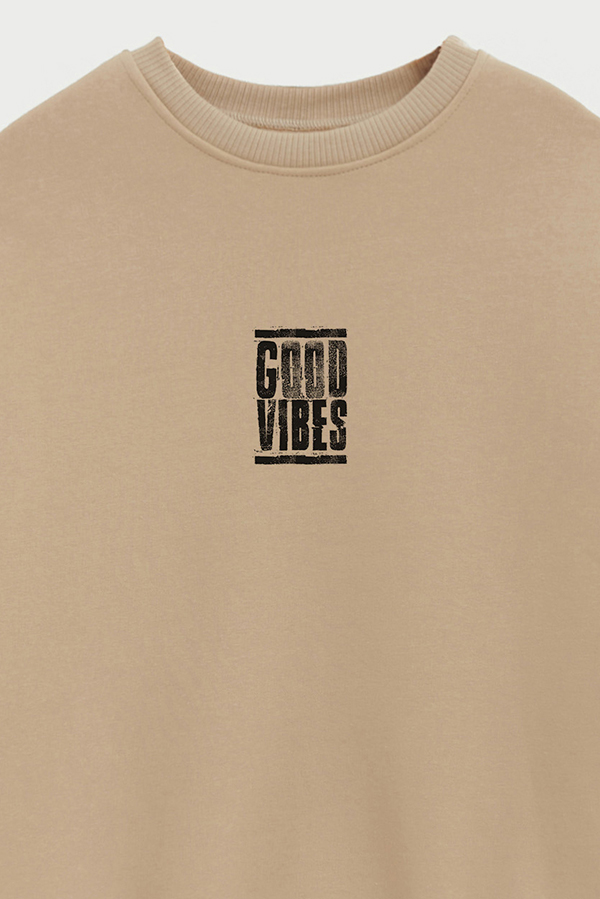 BUZO CREWNECK ESTAMPADO STREET MOOD GOOD VIBES