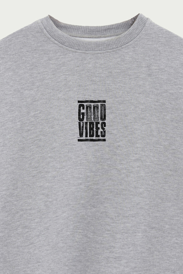 BUZO CREWNECK ESTAMPADO STREET MOOD GOOD VIBES