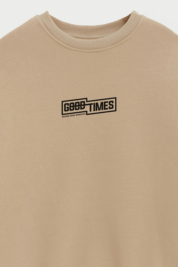 BUZO CREWNECK ESTAMPADO STREET MOOD GOOD TIMES