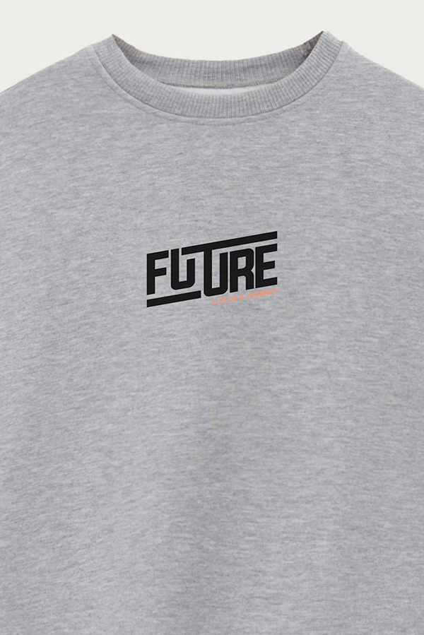 BUZO CREWNECK ESTAMPADO STREET MOOD FUTURE