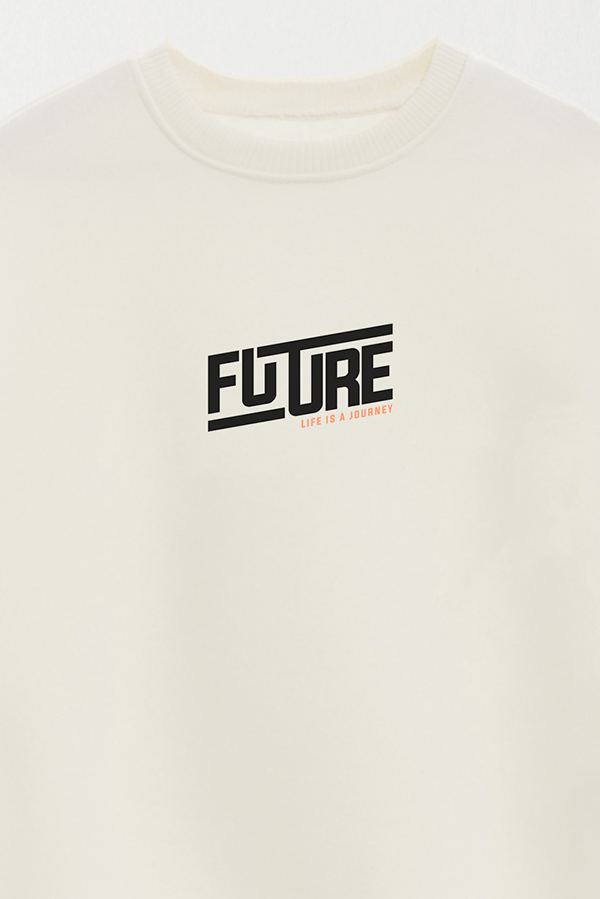 BUZO CREWNECK ESTAMPADO STREET MOOD FUTURE