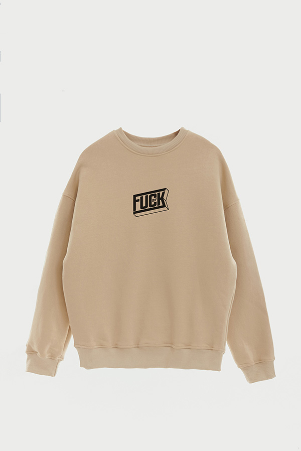 BUZO CREWNECK ESTAMPADO STREET MOOD FUCK OFF