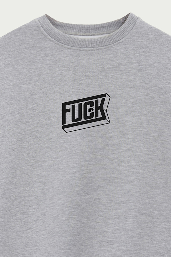 BUZO CREWNECK ESTAMPADO STREET MOOD FUCK OFF