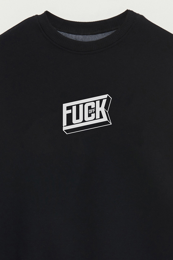 BUZO CREWNECK ESTAMPADO STREET MOOD FUCK OFF