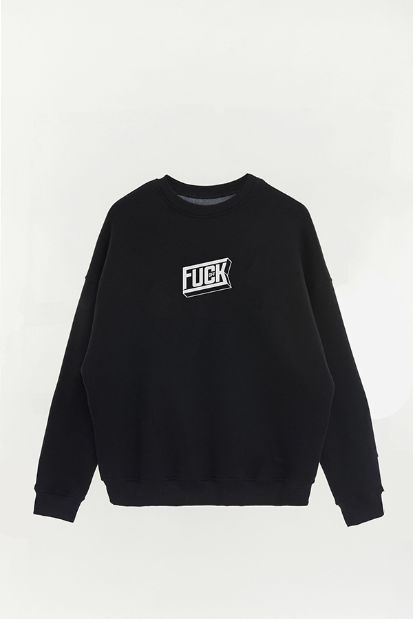 BUZO CREWNECK ESTAMPADO STREET MOOD FUCK OFF