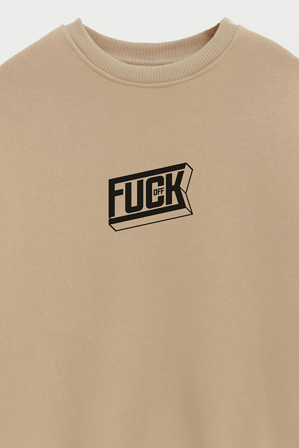 BUZO CREWNECK ESTAMPADO STREET MOOD FUCK OFF