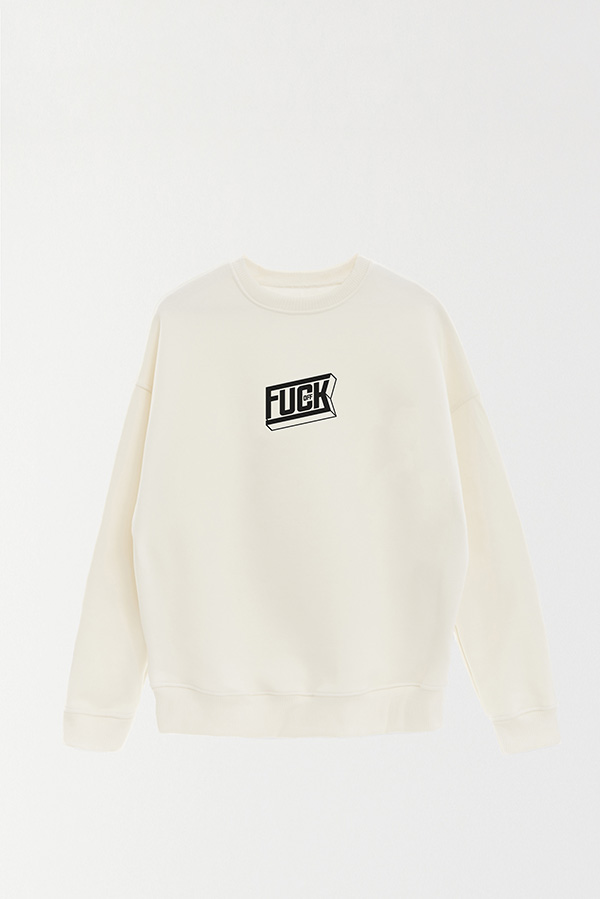 BUZO CREWNECK ESTAMPADO STREET MOOD FUCK OFF