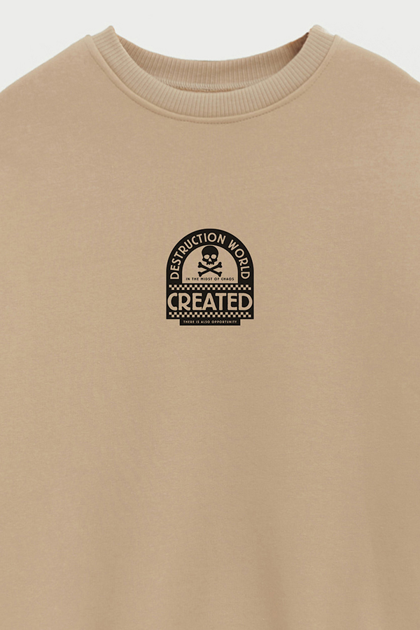 BUZO CREWNECK ESTAMPADO STREET MOOD DESTRUCTION