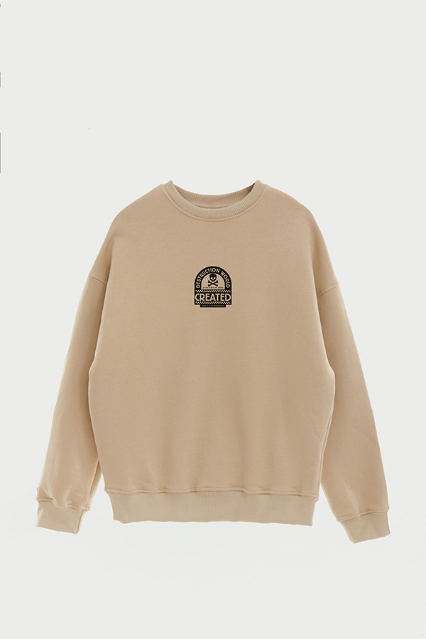 BUZO CREWNECK ESTAMPADO STREET MOOD DESTRUCTION