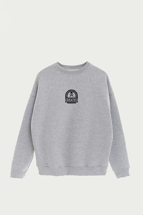 BUZO CREWNECK ESTAMPADO STREET MOOD DESTRUCTION