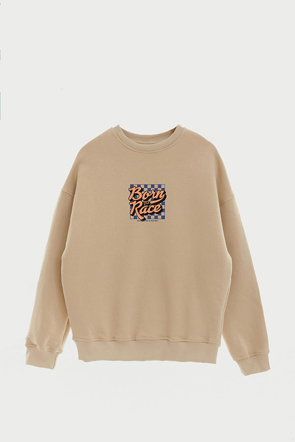 BUZO CREWNECK ESTAMPADO STREET MOOD BORN TO RACE 2