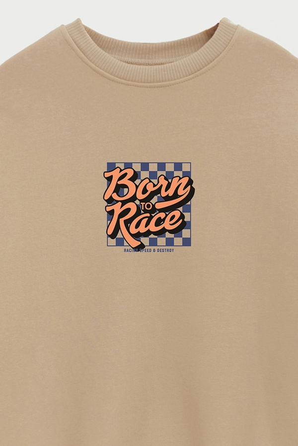 BUZO CREWNECK ESTAMPADO STREET MOOD BORN TO RACE 2
