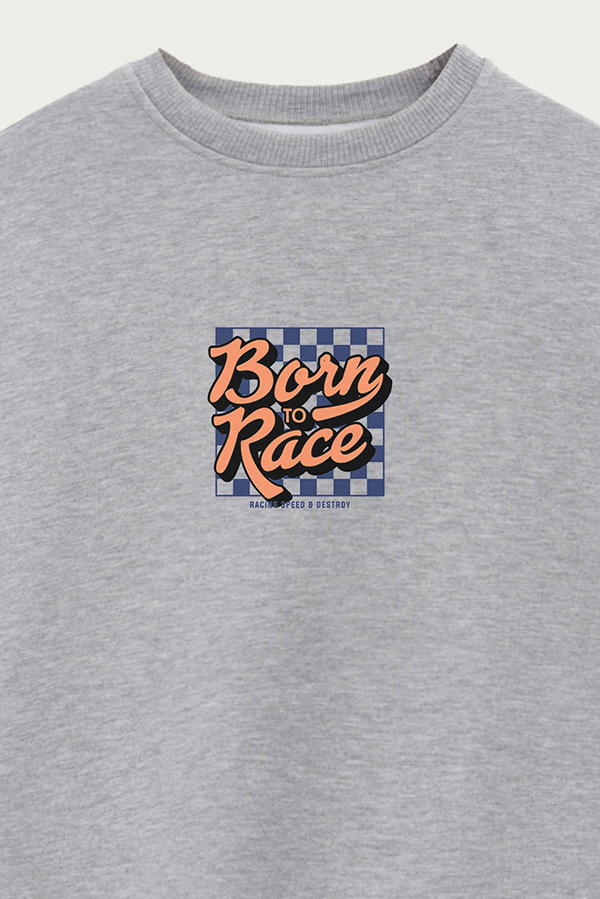 BUZO CREWNECK ESTAMPADO STREET MOOD BORN TO RACE 2