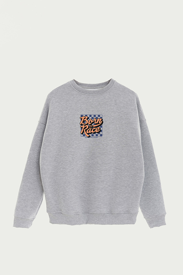 BUZO CREWNECK ESTAMPADO STREET MOOD BORN TO RACE 2