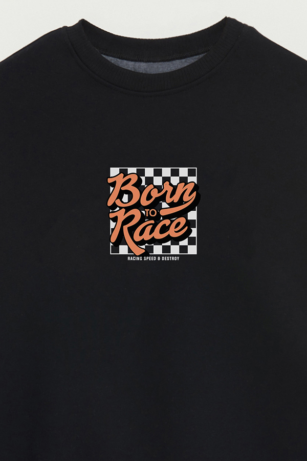 BUZO CREWNECK ESTAMPADO STREET MOOD BORN TO RACE 2