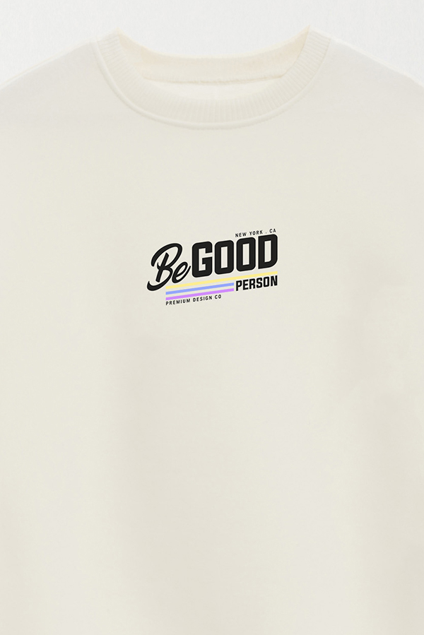 BUZO CREWNECK ESTAMPADO STREET MOOD BE GOOD