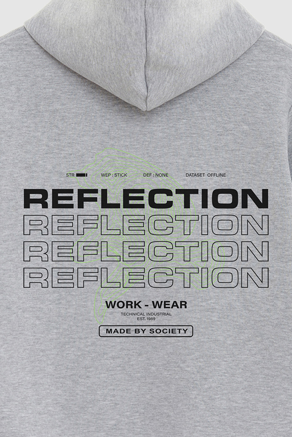 HOODIE ESTAMPADO URBAN REFLECTION