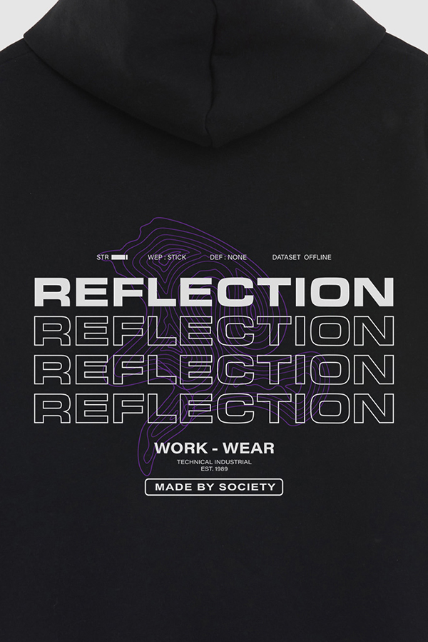 HOODIE ESTAMPADO URBAN REFLECTION