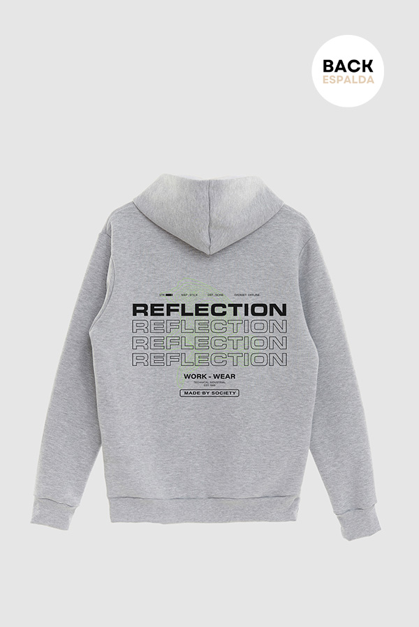 HOODIE ESTAMPADO URBAN REFLECTION