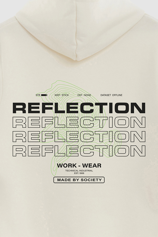 HOODIE ESTAMPADO URBAN REFLECTION