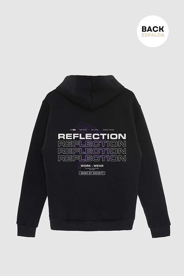 HOODIE ESTAMPADO URBAN REFLECTION