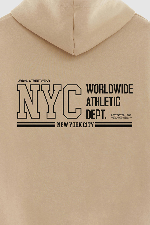 HOODIE ESTAMPADO URBAN NYC WORLDWIDE