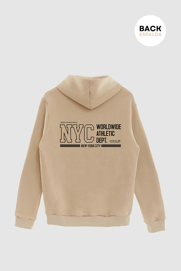 HOODIE ESTAMPADO URBAN NYC WORLDWIDE