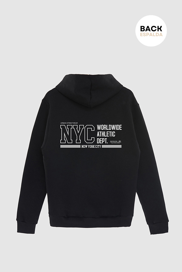 HOODIE ESTAMPADO URBAN NYC WORLDWIDE
