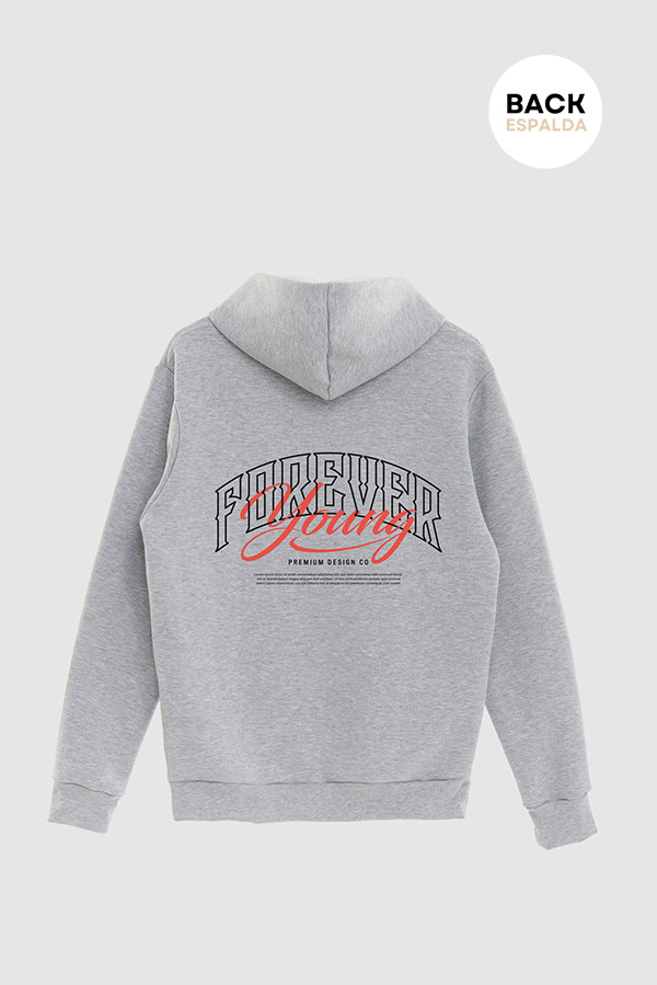 HOODIE ESTAMPADO URBAN FOREVER YOUNG