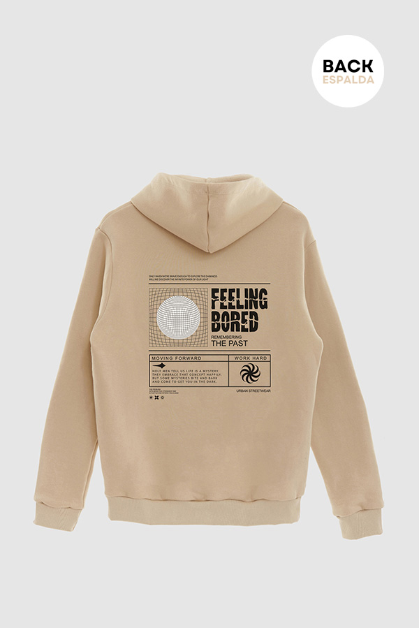 HOODIE ESTAMPADO URBAN FEELING BORED
