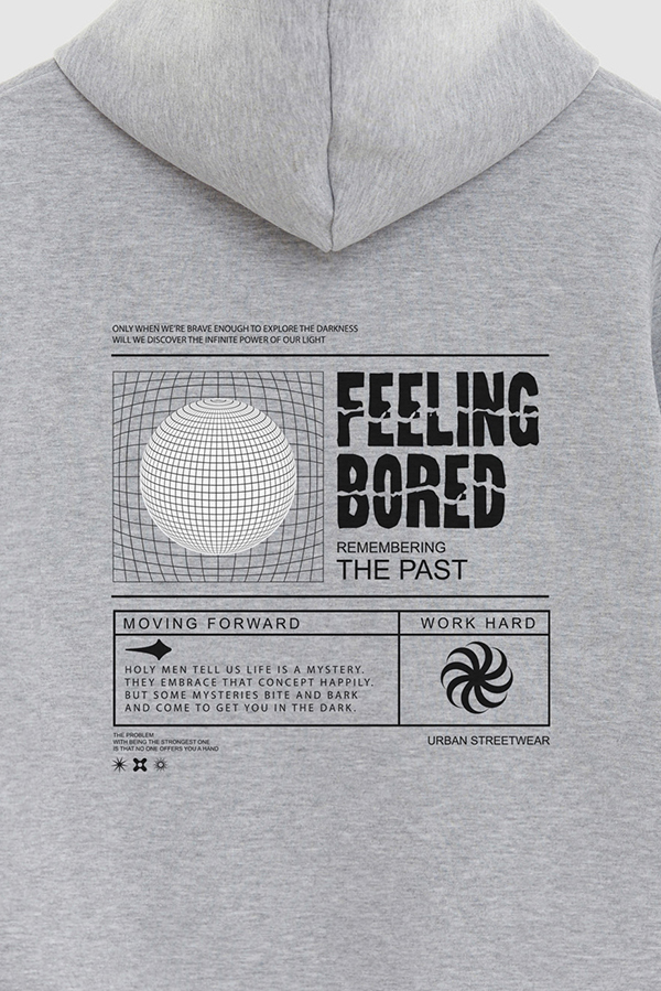HOODIE ESTAMPADO URBAN FEELING BORED