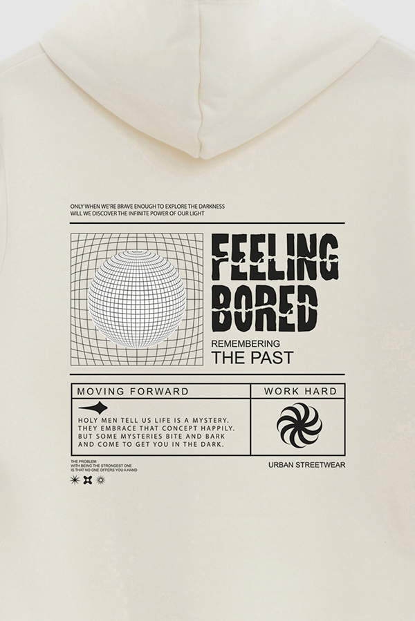 HOODIE ESTAMPADO URBAN FEELING BORED