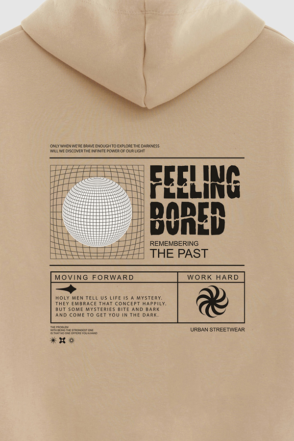 HOODIE ESTAMPADO URBAN FEELING BORED