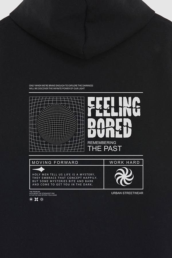 HOODIE ESTAMPADO URBAN FEELING BORED