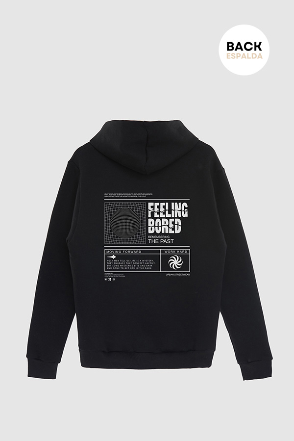 HOODIE ESTAMPADO URBAN FEELING BORED