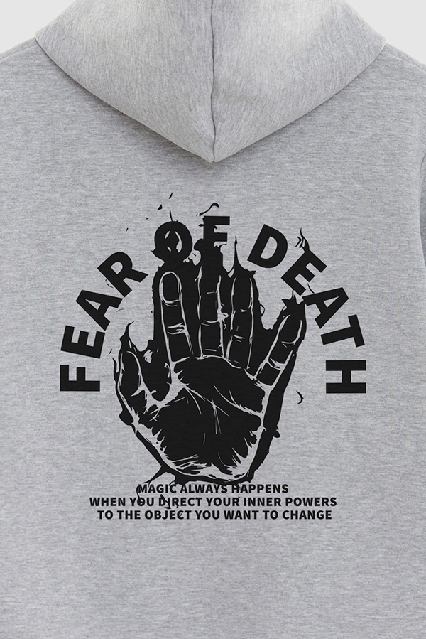 HOODIE ESTAMPADO URBAN FEAR OF DEATH