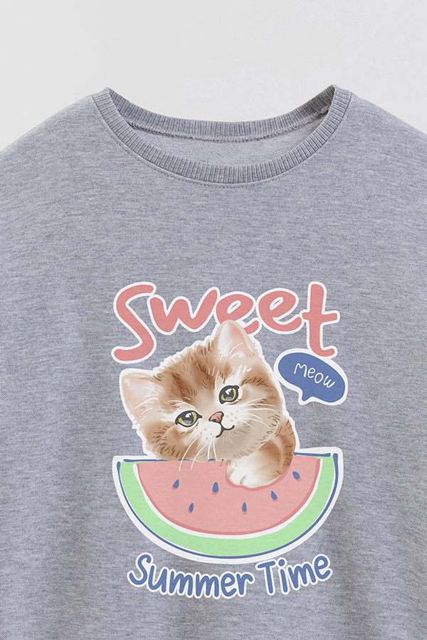 BUZO CREWNECK RUSTICO KITTY DREAMS SWEET