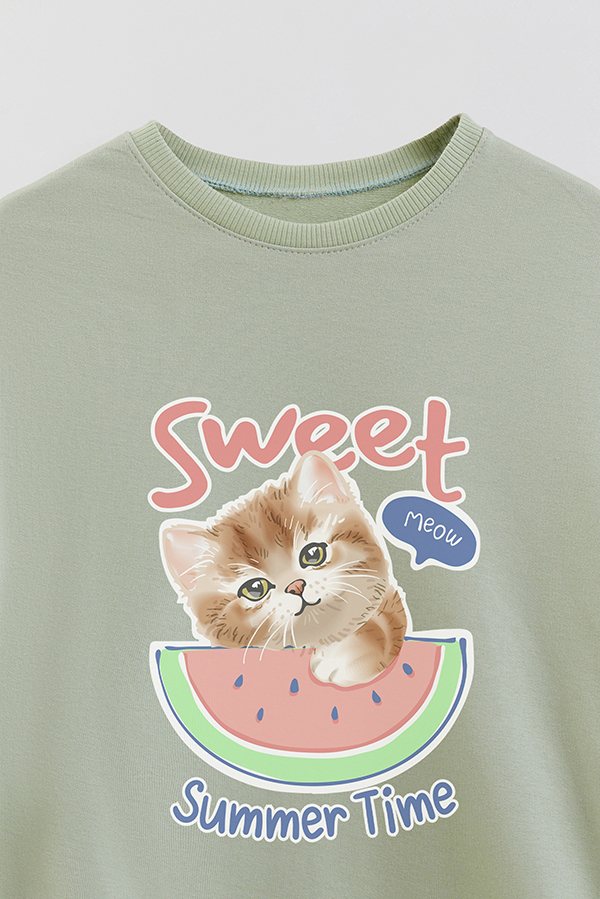 BUZO CREWNECK RUSTICO KITTY DREAMS SWEET