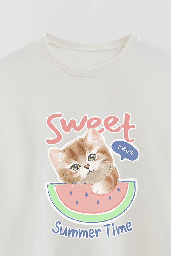 BUZO CREWNECK RUSTICO KITTY DREAMS SWEET