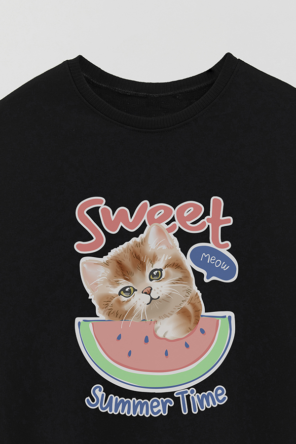 BUZO CREWNECK RUSTICO KITTY DREAMS SWEET