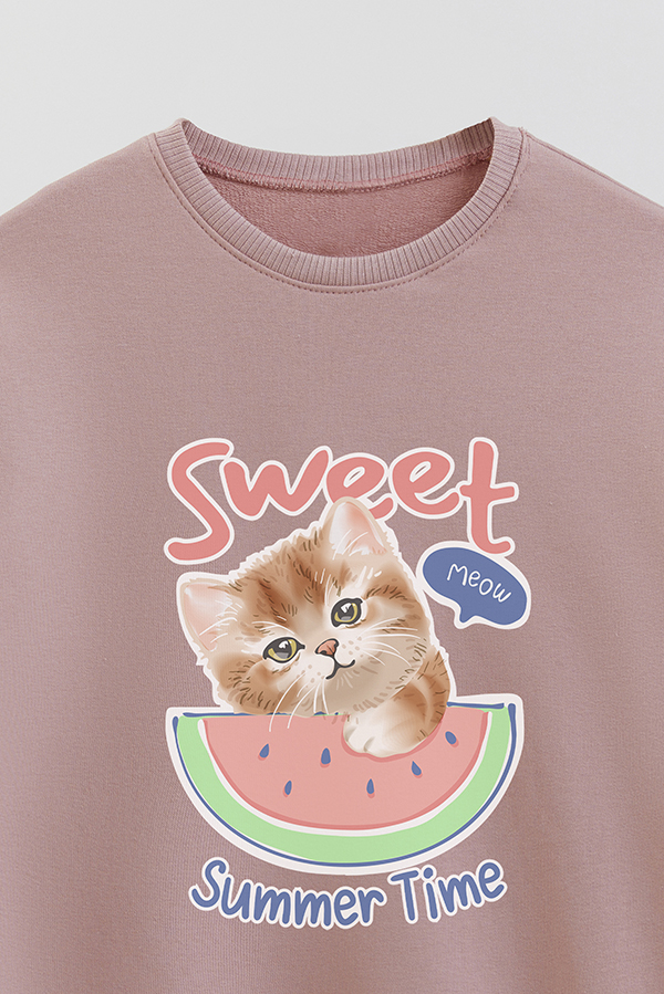 BUZO CREWNECK RUSTICO KITTY DREAMS SWEET