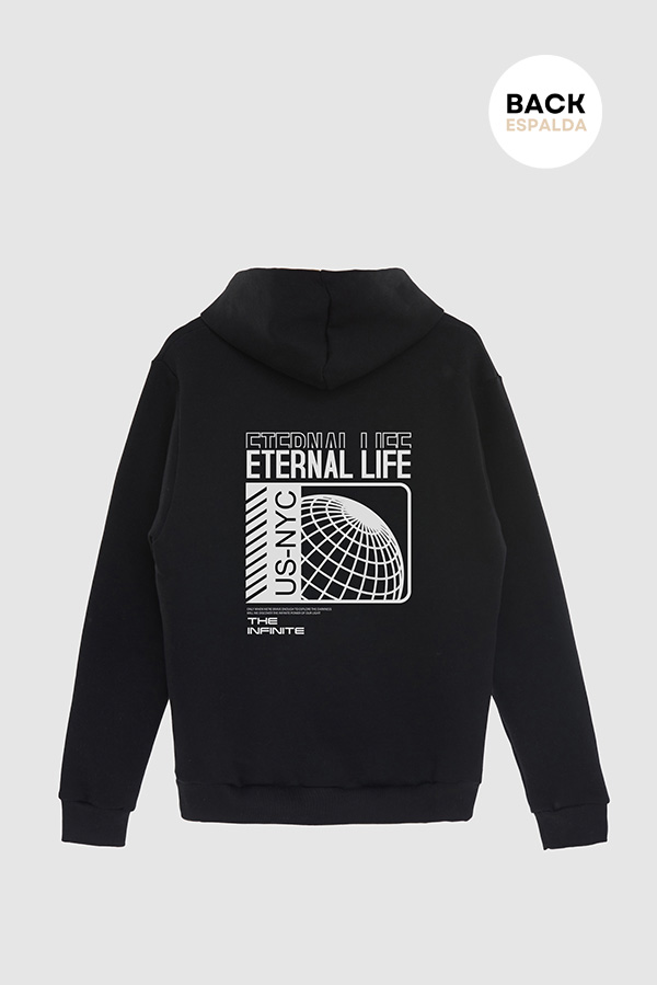 HOODIE ESTAMPADO URBAN ETERNAL LIFE