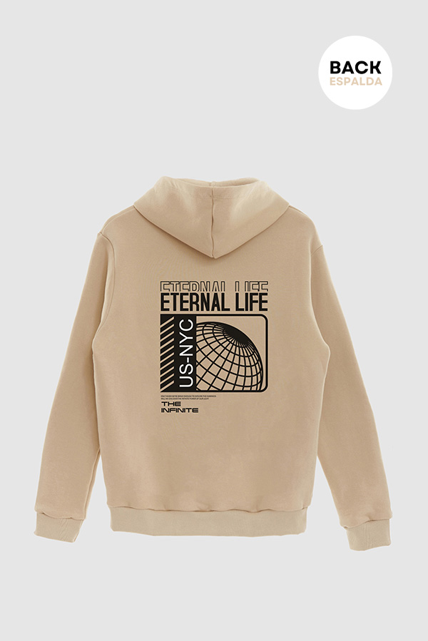 HOODIE ESTAMPADO URBAN ETERNAL LIFE