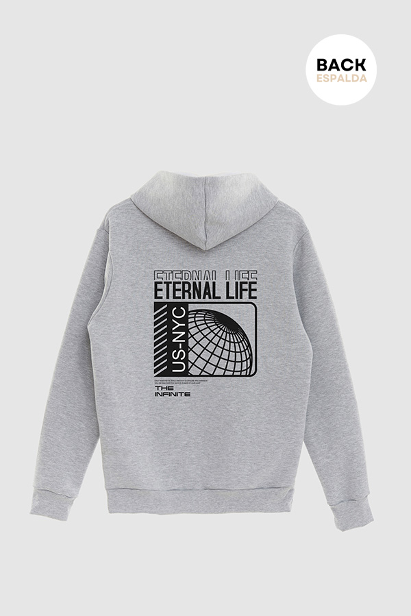 HOODIE ESTAMPADO URBAN ETERNAL LIFE