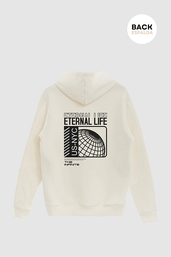 HOODIE ESTAMPADO URBAN ETERNAL LIFE