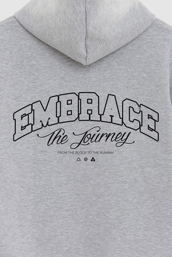 HOODIE ESTAMPADO URBAN EMBRACE THE JOURNEY