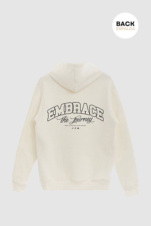 HOODIE ESTAMPADO URBAN EMBRACE THE JOURNEY