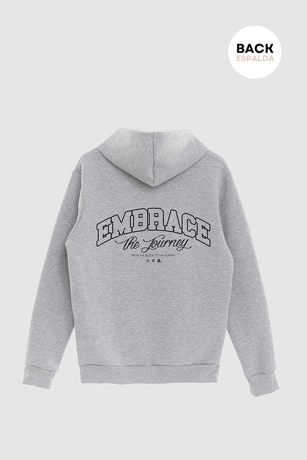 HOODIE ESTAMPADO URBAN EMBRACE THE JOURNEY