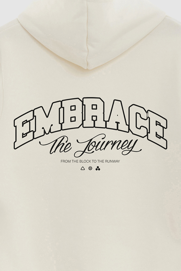 HOODIE ESTAMPADO URBAN EMBRACE THE JOURNEY
