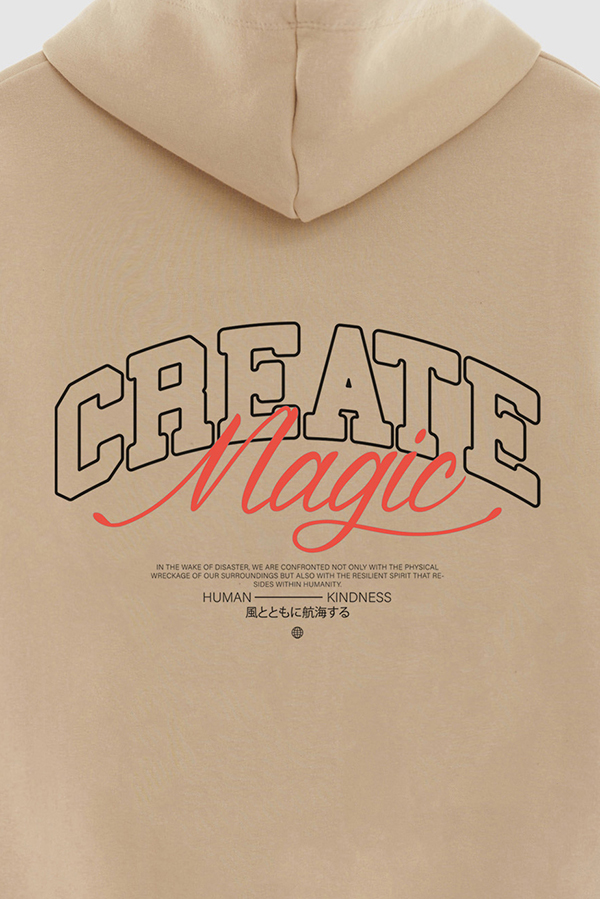 HOODIE ESTAMPADO URBAN CREATE MAGIC